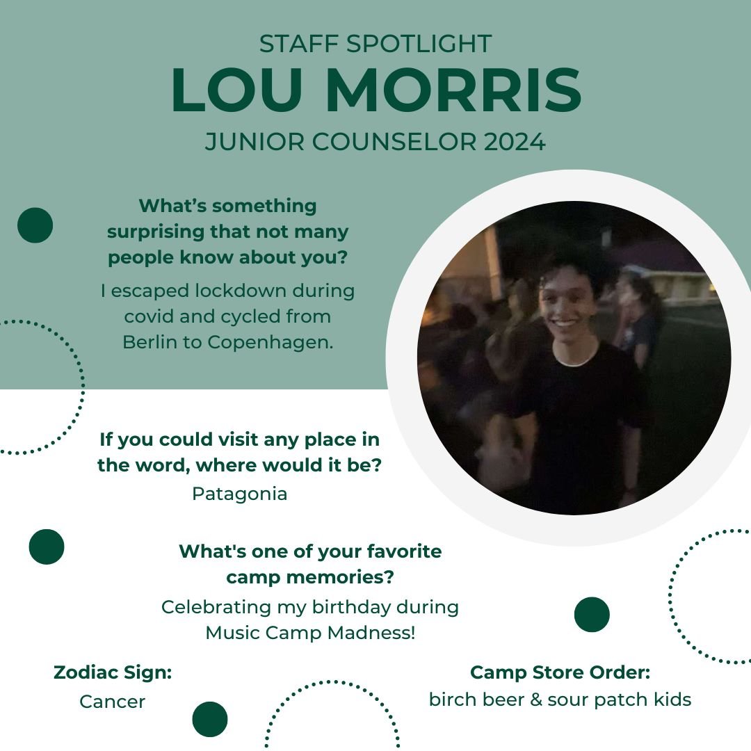 The next installment of our staff spotlight features Lou Morris! Lou was nominated by Conner Hall because &quot;the ECC social media needs more of that guy&quot;