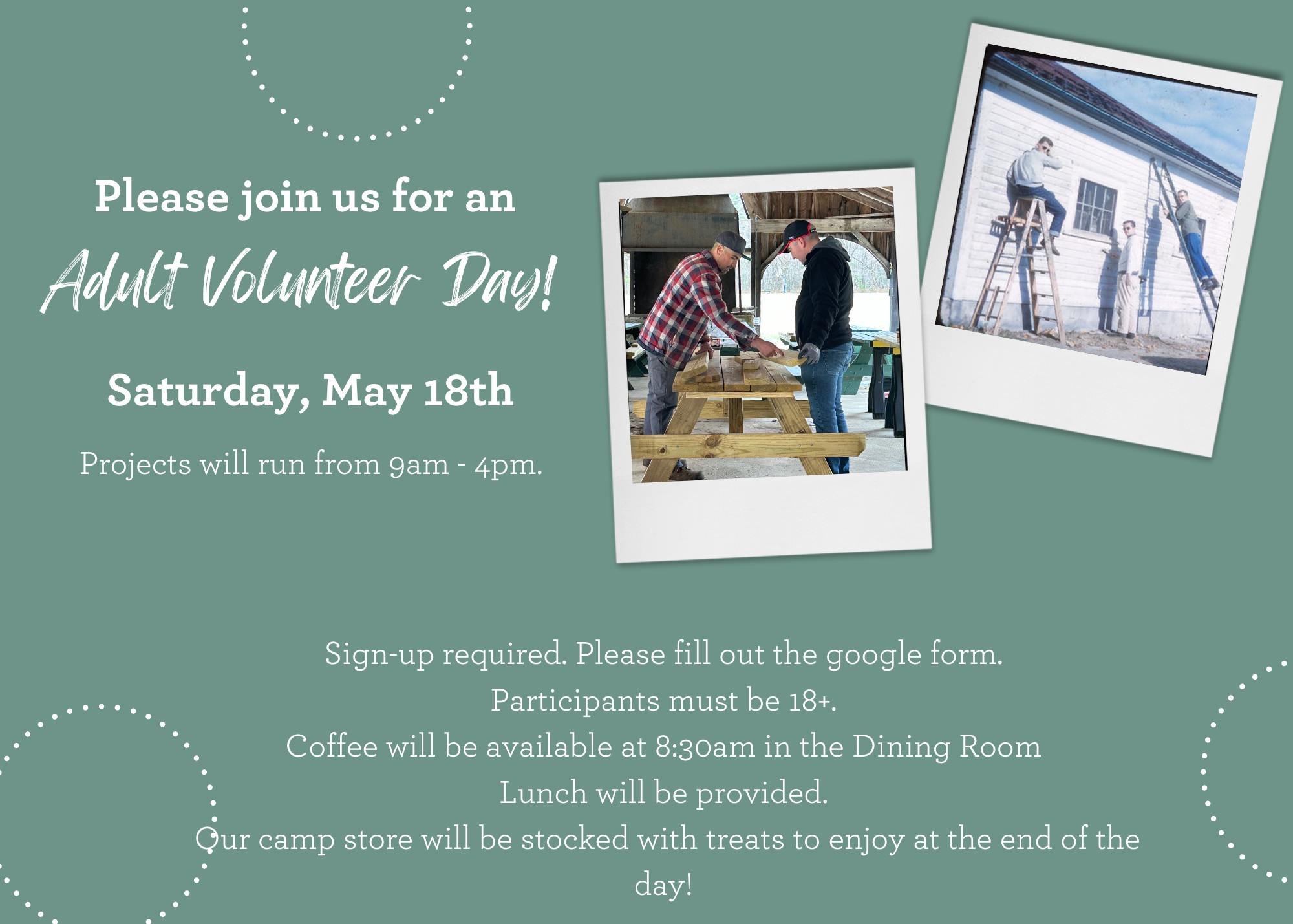 Don't forget next Saturday May 18th we are hosting a volunteer day to get ready for summer! 

Registere here: https://forms.gle/KFxfLrvrCBduisys6