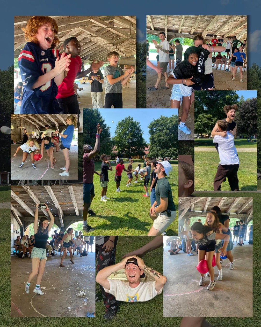 The joy and glory of a camp game...