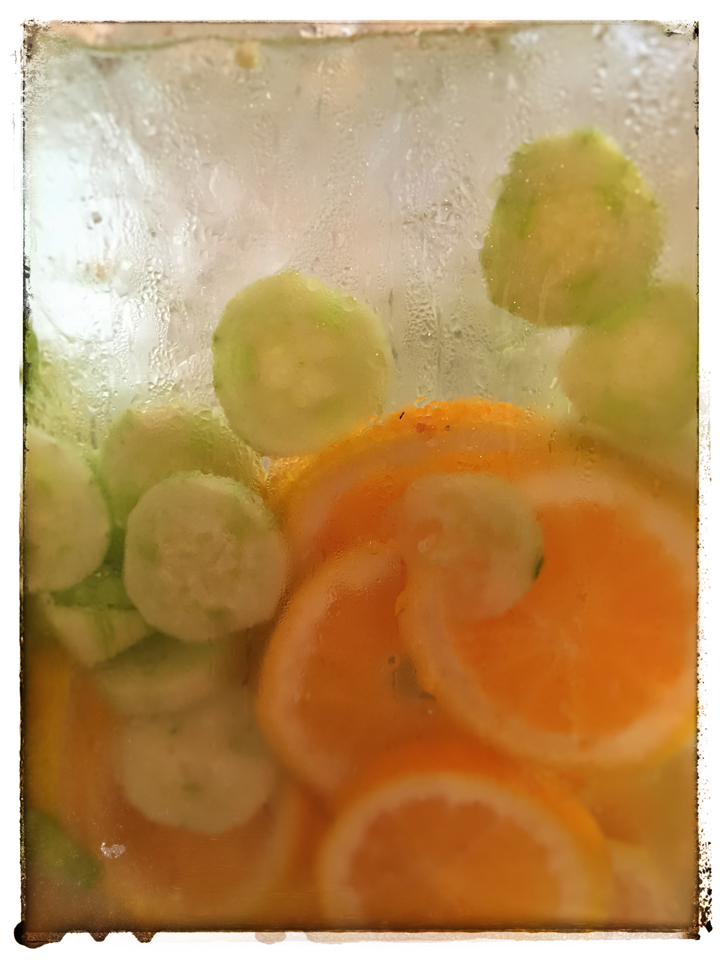 Cucumber orange water