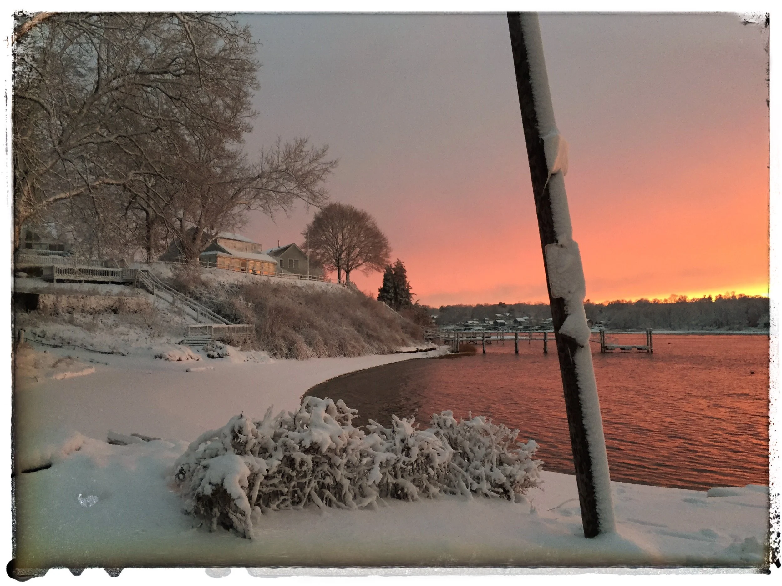 Winter magic hour in Touisset