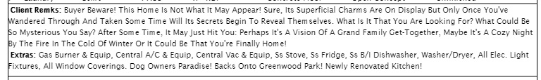 I guess this is a marketing gimmick, but gave me the creeps reading it – yet the home looks amazing in the photos. Remember, people buy on emotion and gut feeling.