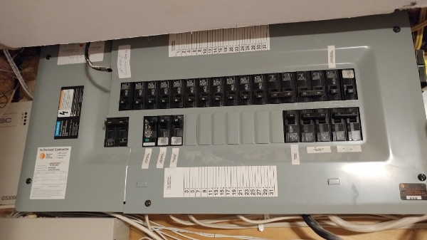 All electrical work requires inspection from the ESA (Electrical Safety Authority)