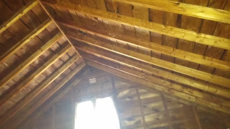 Here's an attic space that can be easily converted into a master loft without any serious structural alterations needed (no trusses, collar ties or purlin walls to inhibit the space)