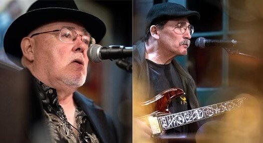 Chuck Brewer &amp; Ernie Buck live on the patio today from 3-5! Always a great time this dynamic duo. Pouring our award winning lineup of Rh&ocirc;ne single varietals and blends, plus Chardonnay and Pinot noir. Hope to see you soon. #livemusic #winet
