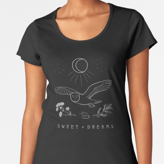   Mock-up of shirt design as seen on redbubble.com.  