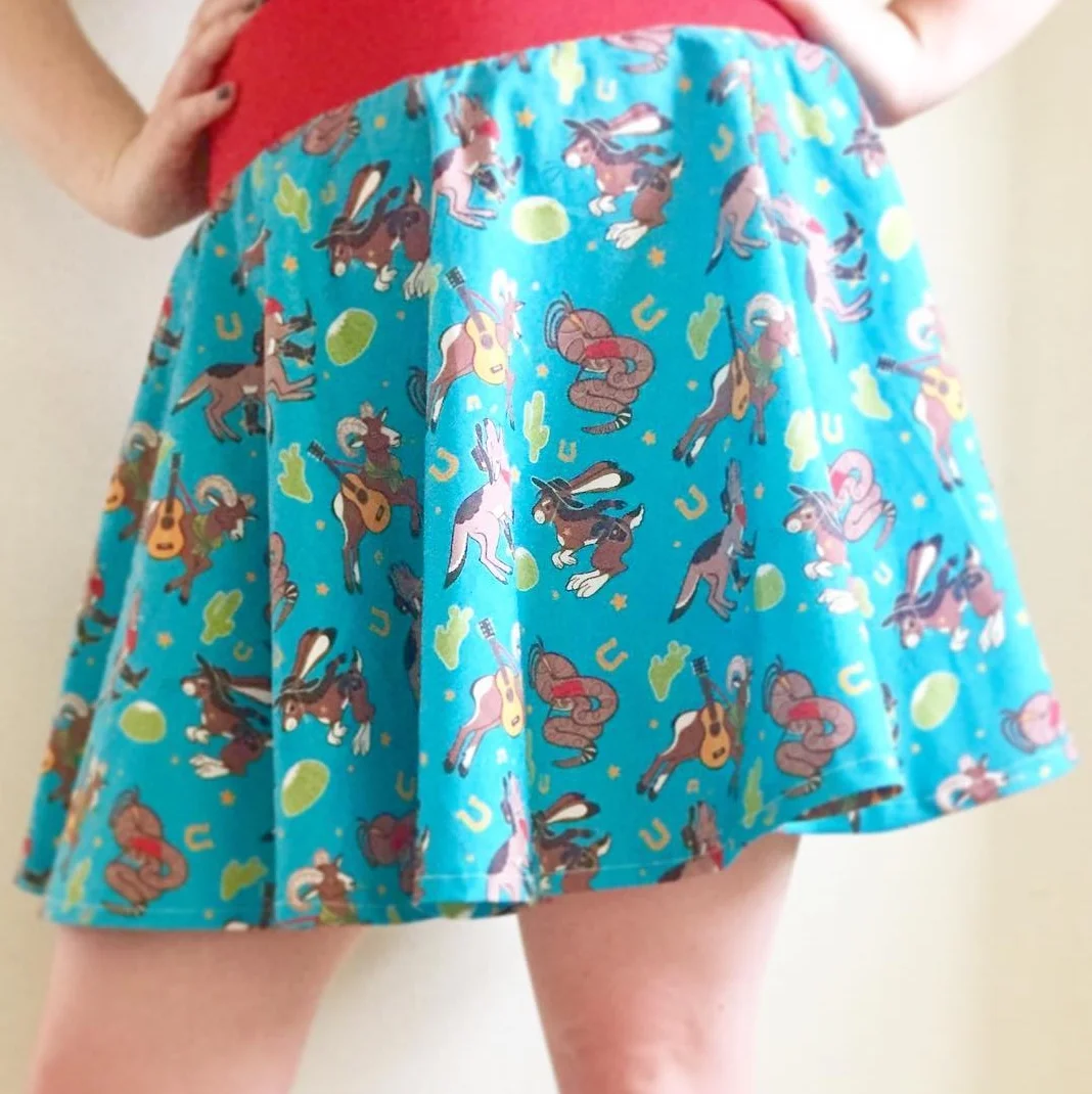   Example of Spoonflower fabric using my pattern.  