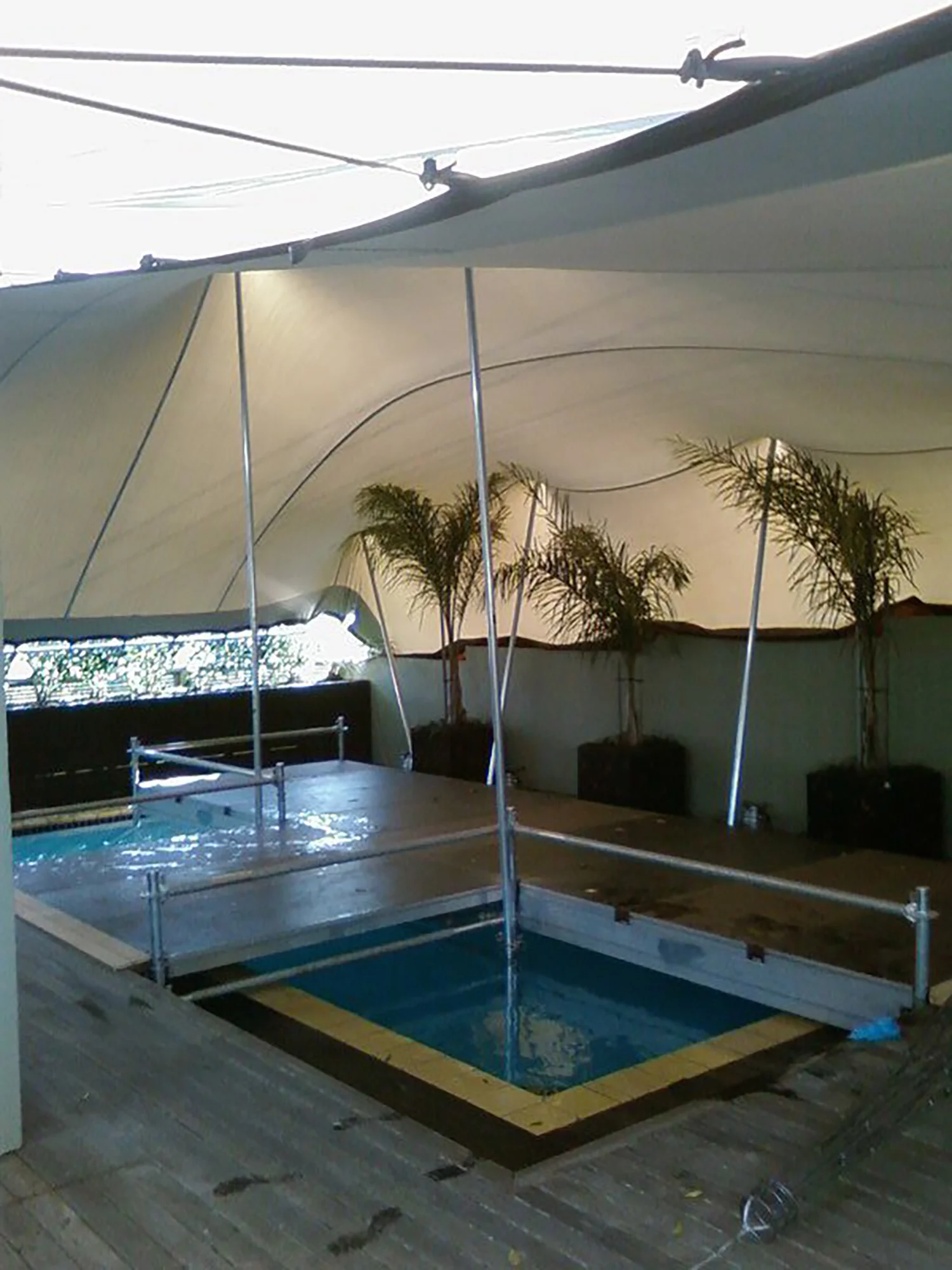 Stage/Catwalk Over Pool