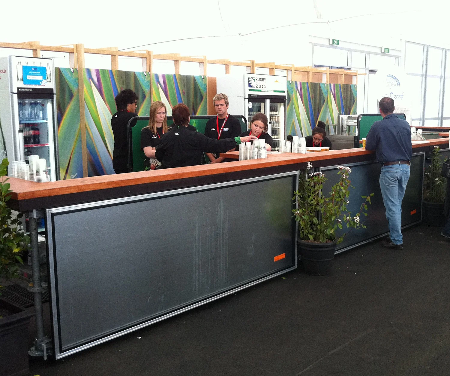 Mobile Bar on Wheels – RWC, The Cloud 2011