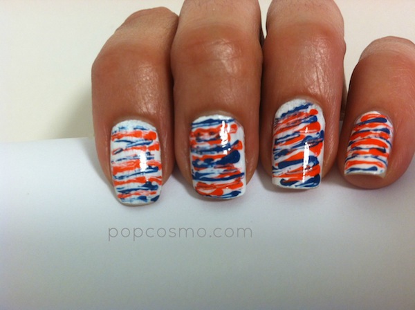 red white blue nails