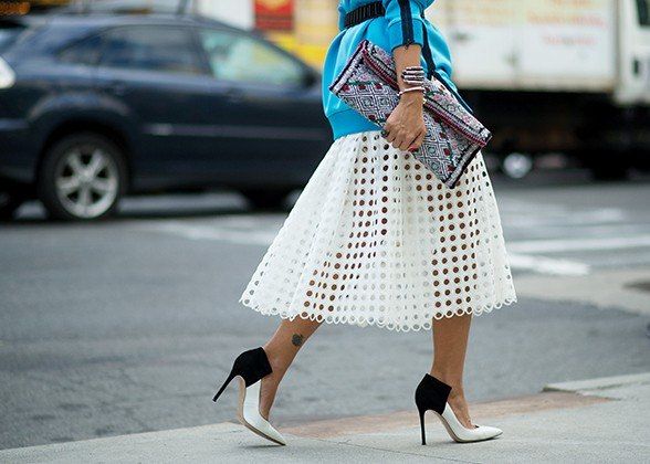 perforated skirt