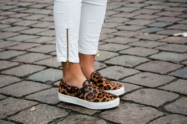 leopard slip on sneakers
