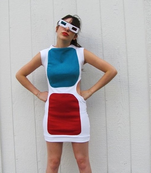 3d glasses dress