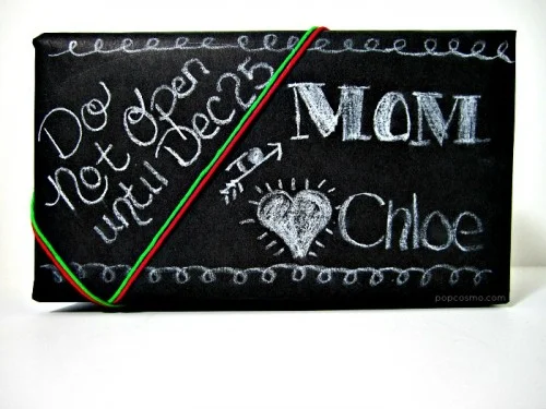 chalkboard wrapping paper