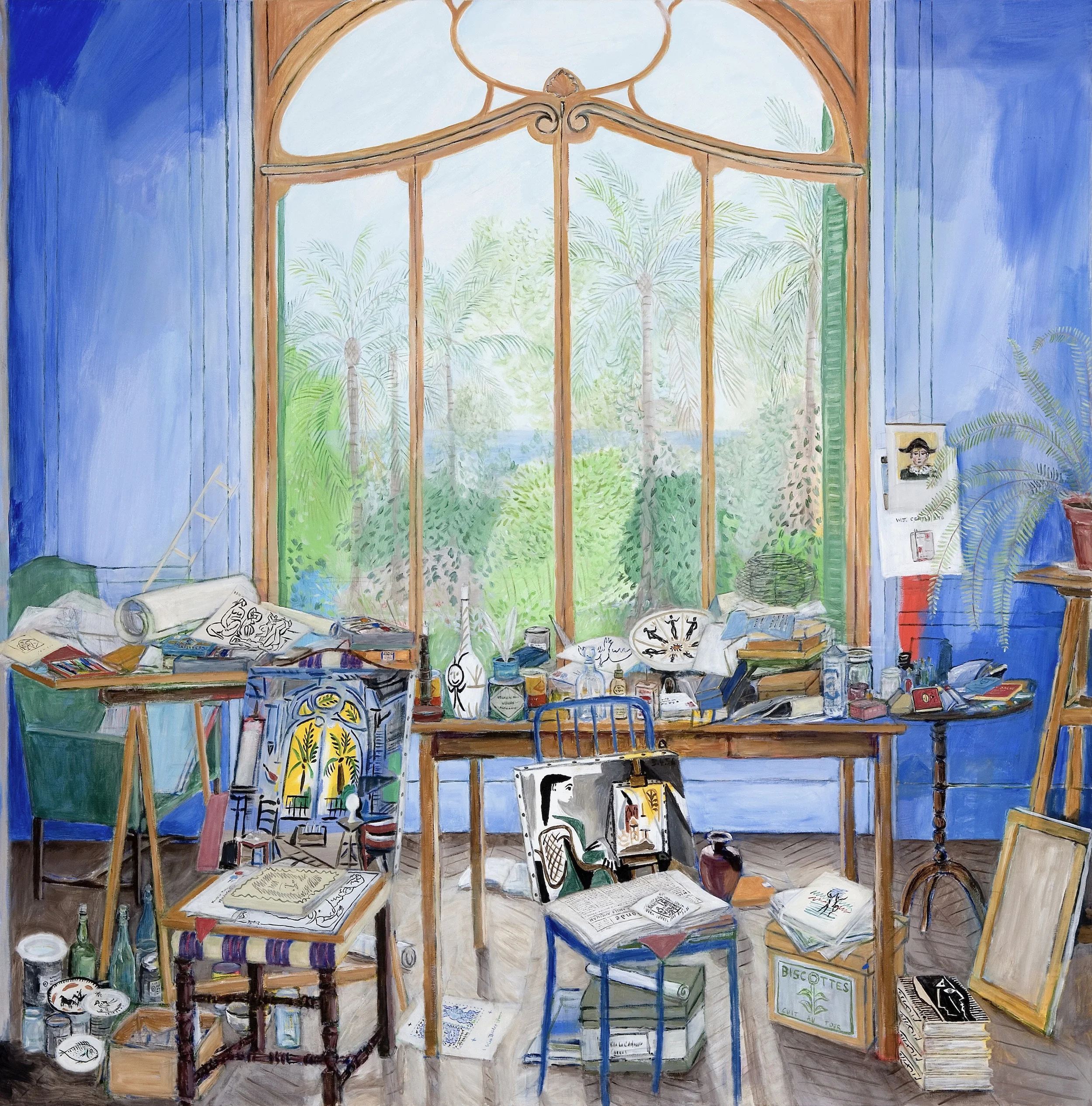 "Picasso's Villa," Panel VII, 66 x 66 in (168 X 168 cm) 66 x 66 in (168 x 168 cm)
