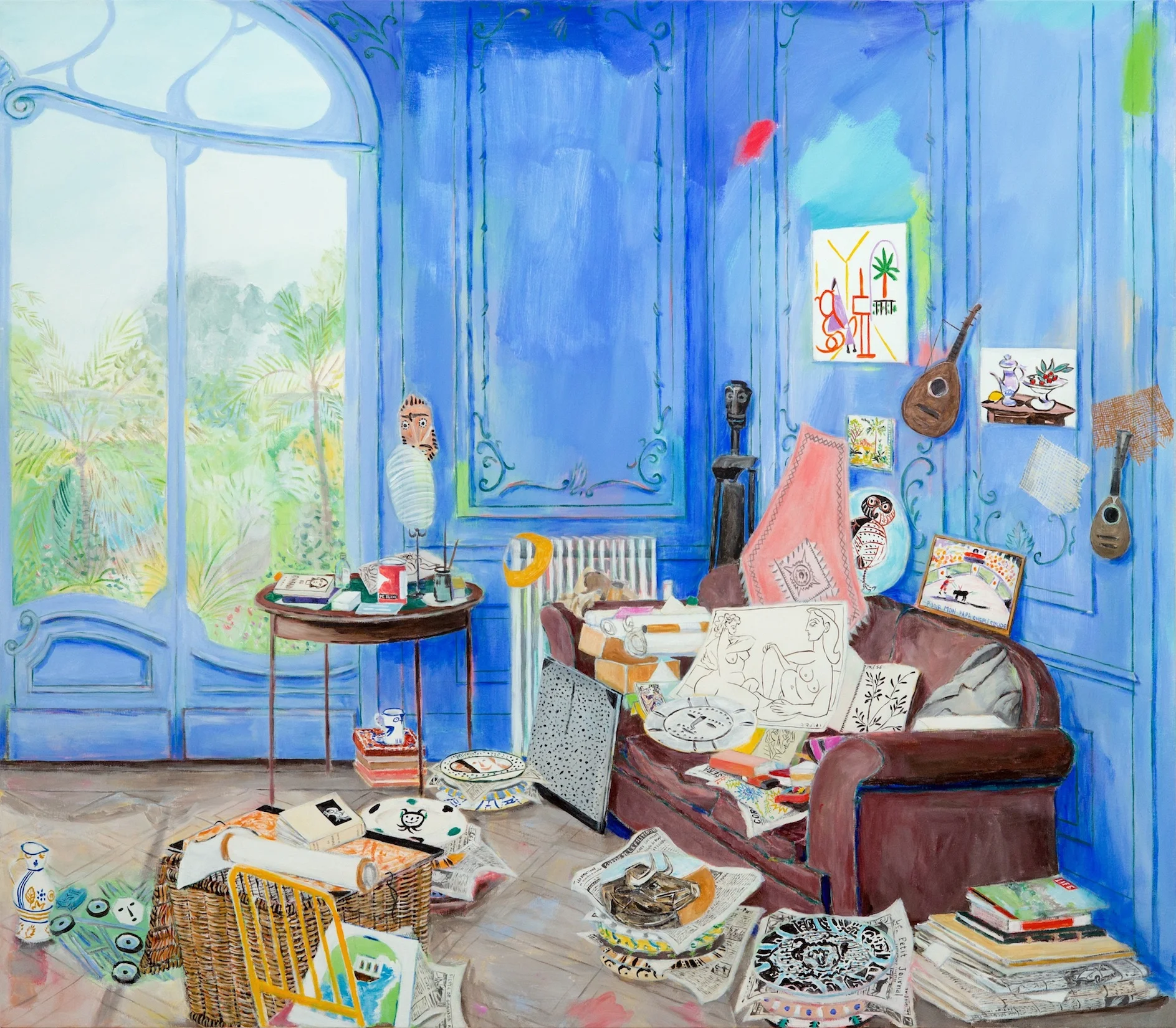 "Picasso's Villa," Panel V, 66 x 74.5 in (168 X 189.23 cm)