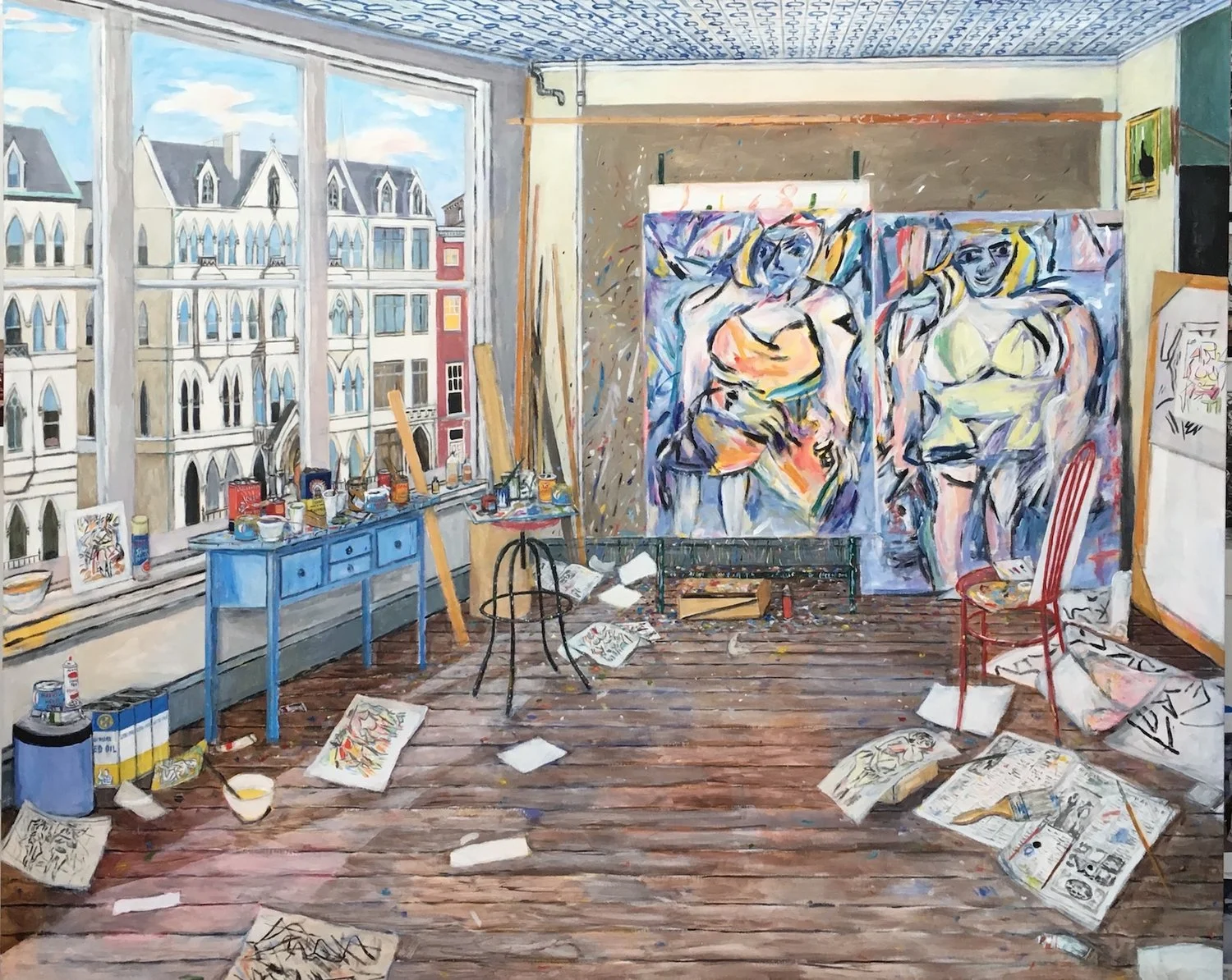Willem de Kooning's Studio (New York, 1952)
