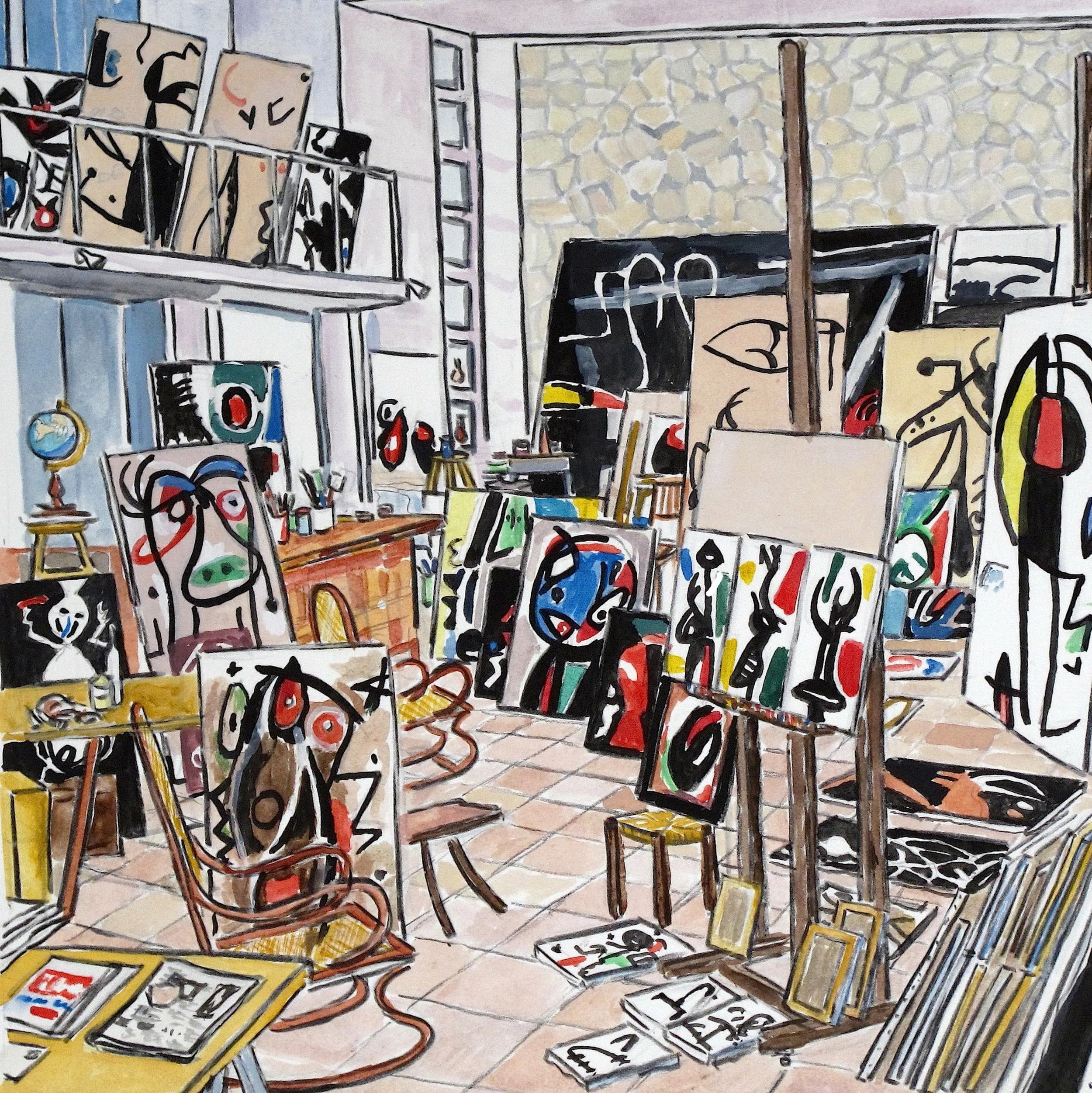 Miro's Studio (Mallorca, 1977)