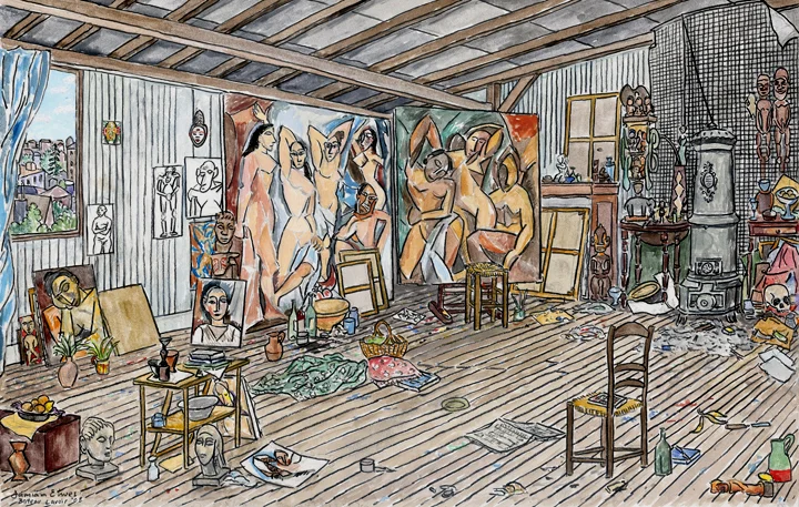 Picasso's Studio (Bateau Lavoir, 1908)