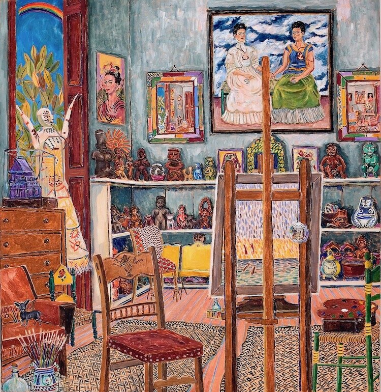  Frida Kahlo's Studio, 2007, acrylic on canvas, 147.3 x 147.3 cm 