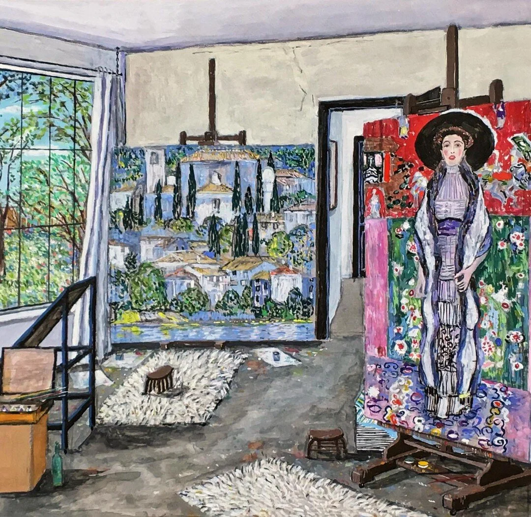 Gustav Klimt&rsquo;s Studio (detail) by Damian Elwes