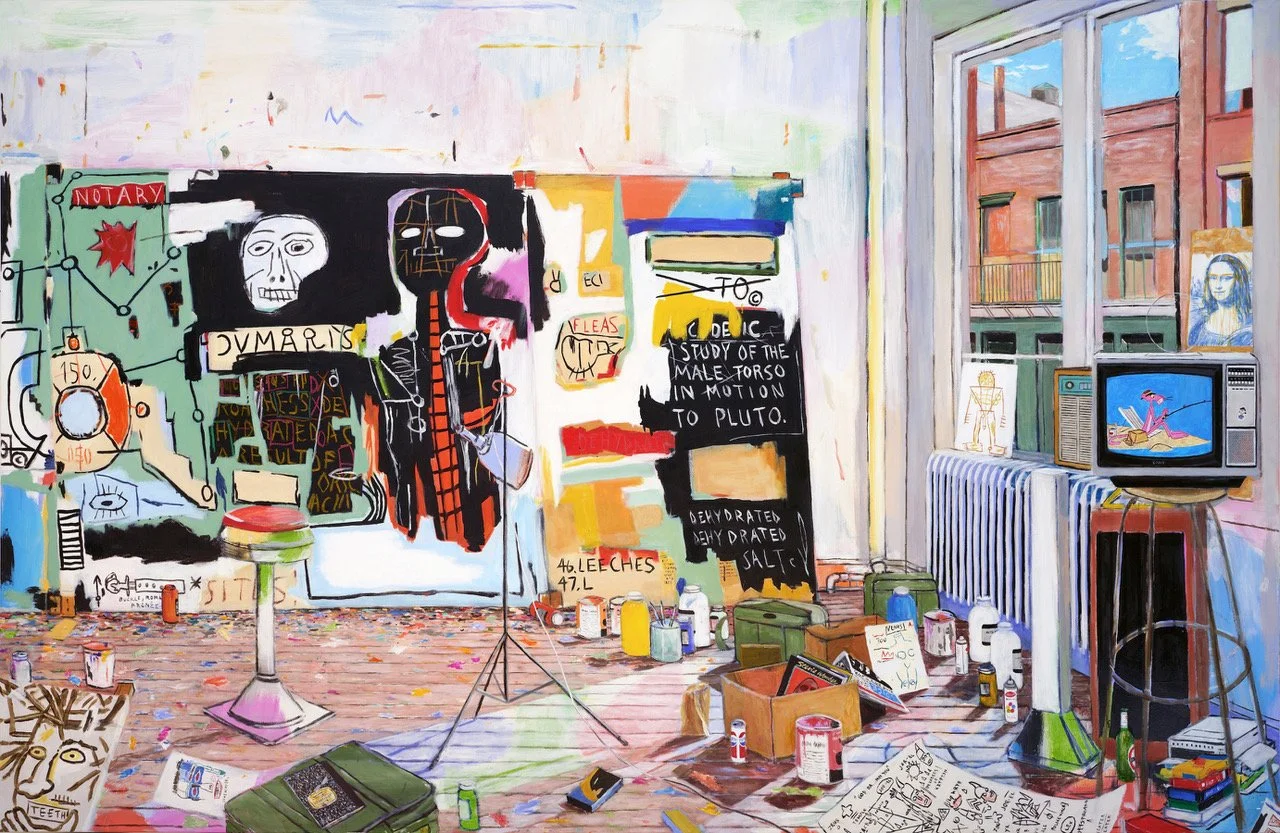 Basquiat's Studio on Crosby Street in 1983