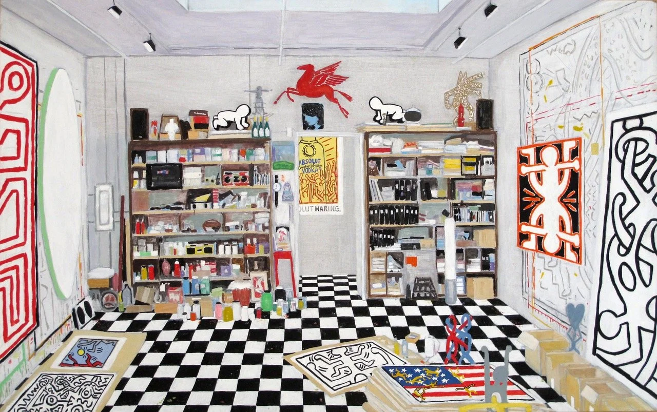 Keith Haring's Studio (NYC, 1988)