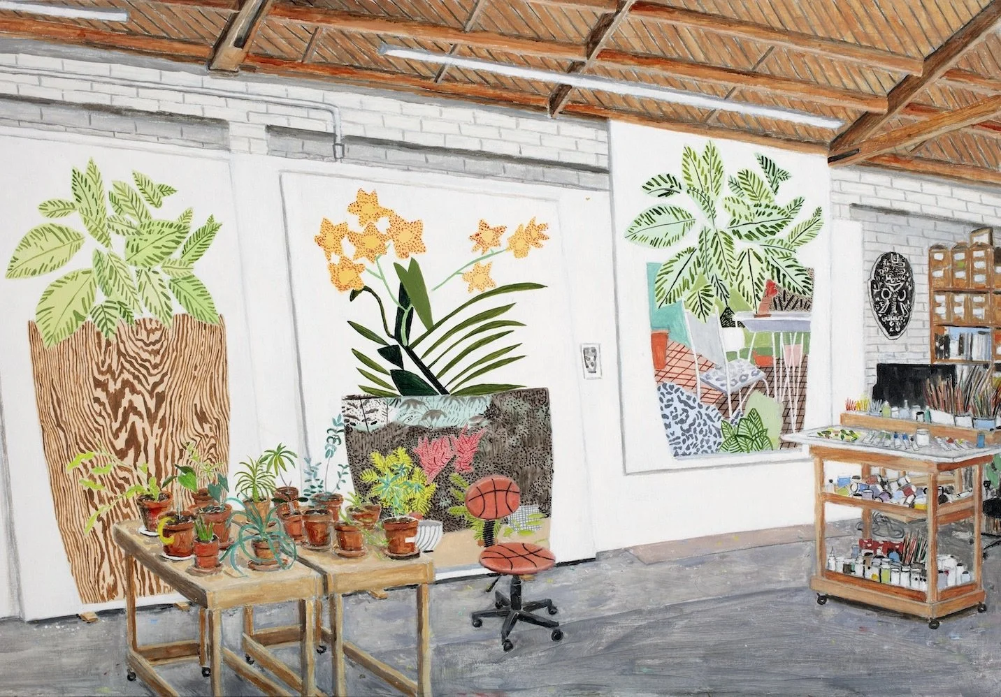 Jonas Wood's Studio (Los Angeles, 2018)