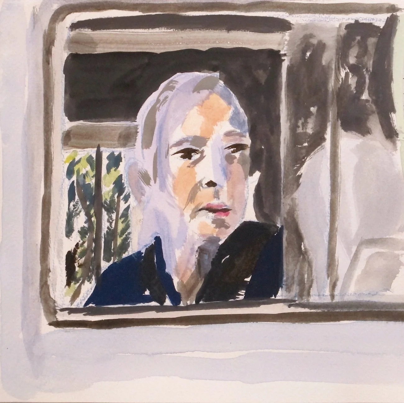 Howard Hodgkin, watercolor on heavyweight paper