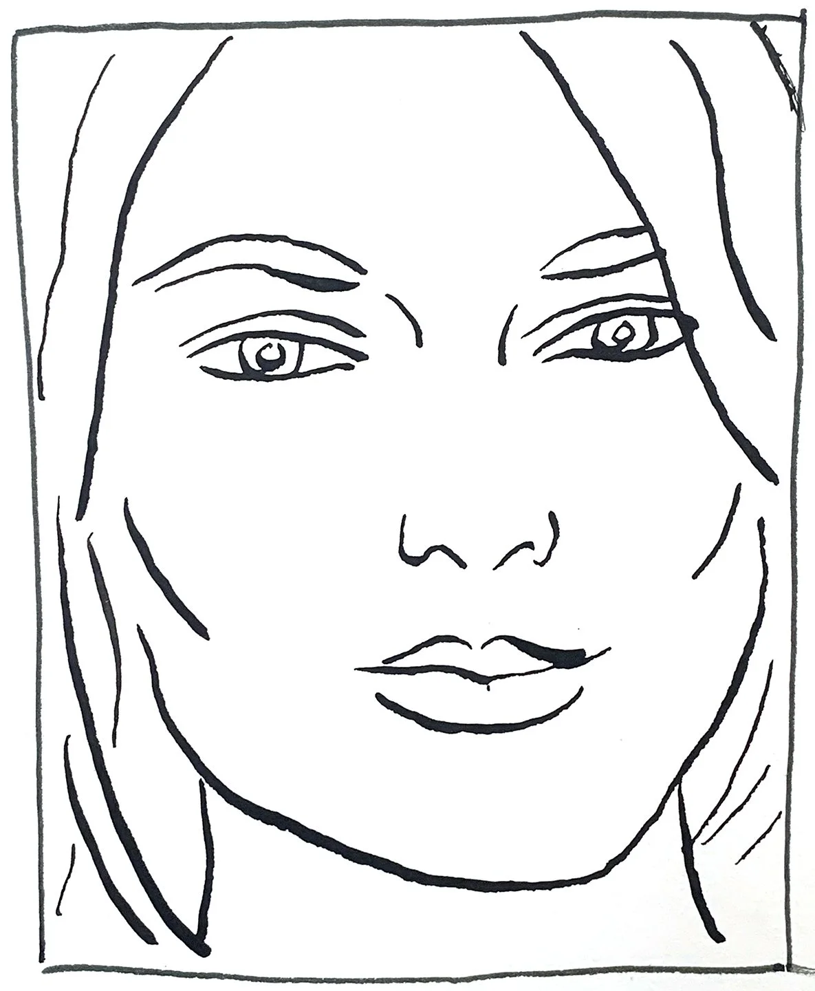 Keira Knightley, ink on paper