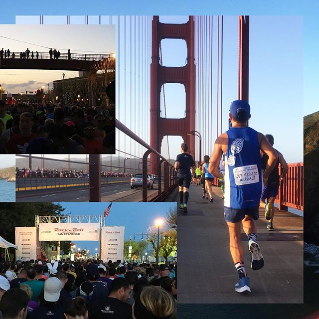 Shoutout to everyone who showed up for the #RnRSF  half-marathon today! Beautiful views from the Golden Gate Bridge was totally worth getting up for!
➖
#sfrunning #concreterunners #runsf #runsanfrancisco #cityrun #cityrunning #urbanrunners #urbanrunn