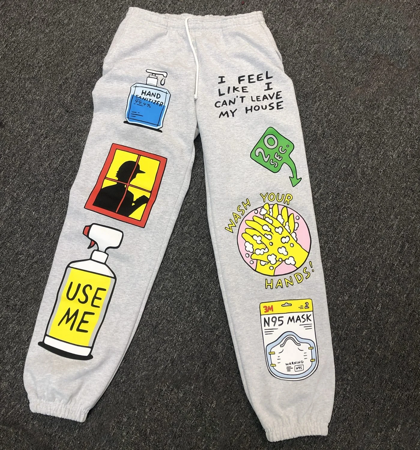 Over Sized Print in Sweat Pants