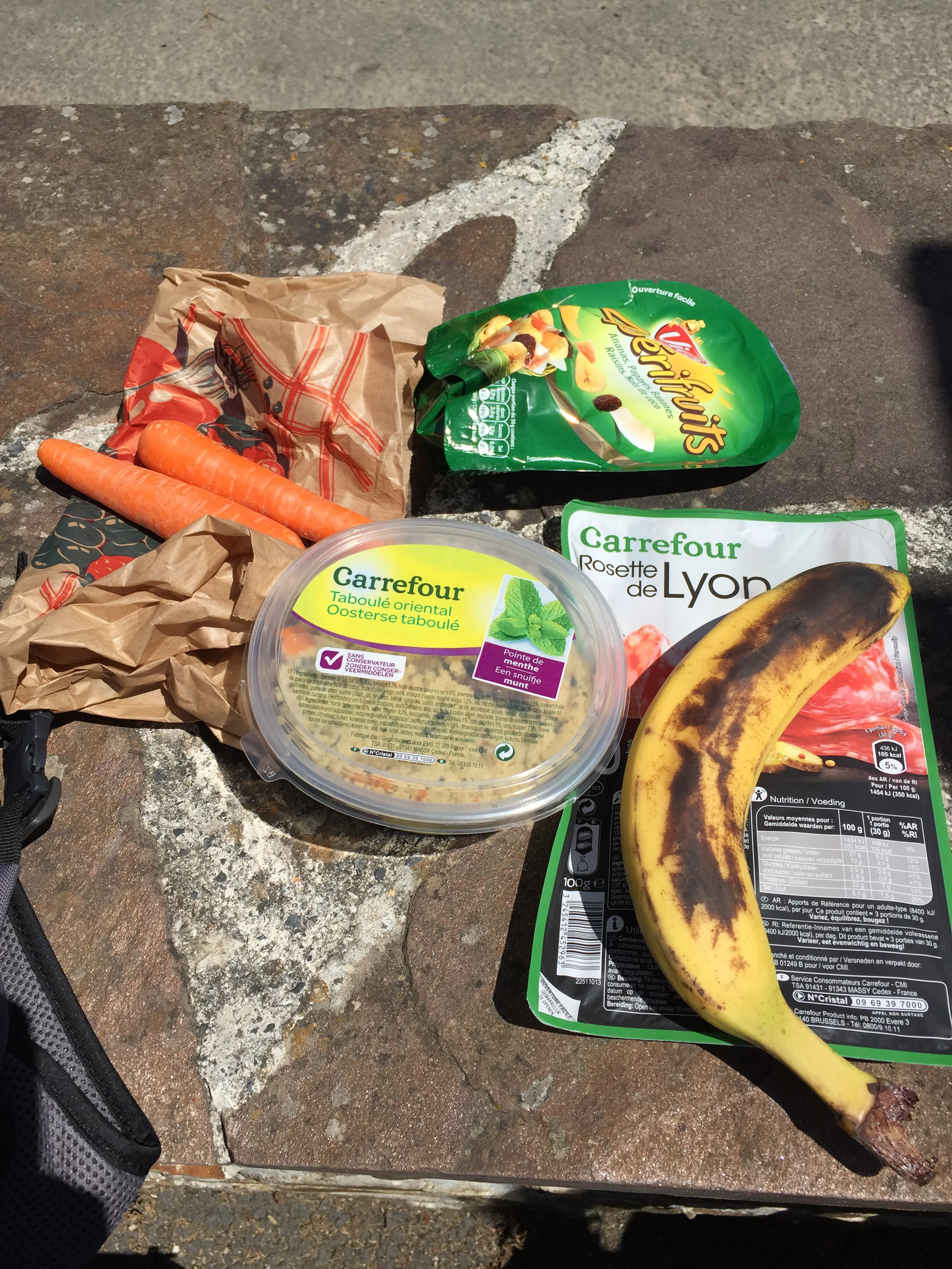 Typical lunch when I'm on the bike. 