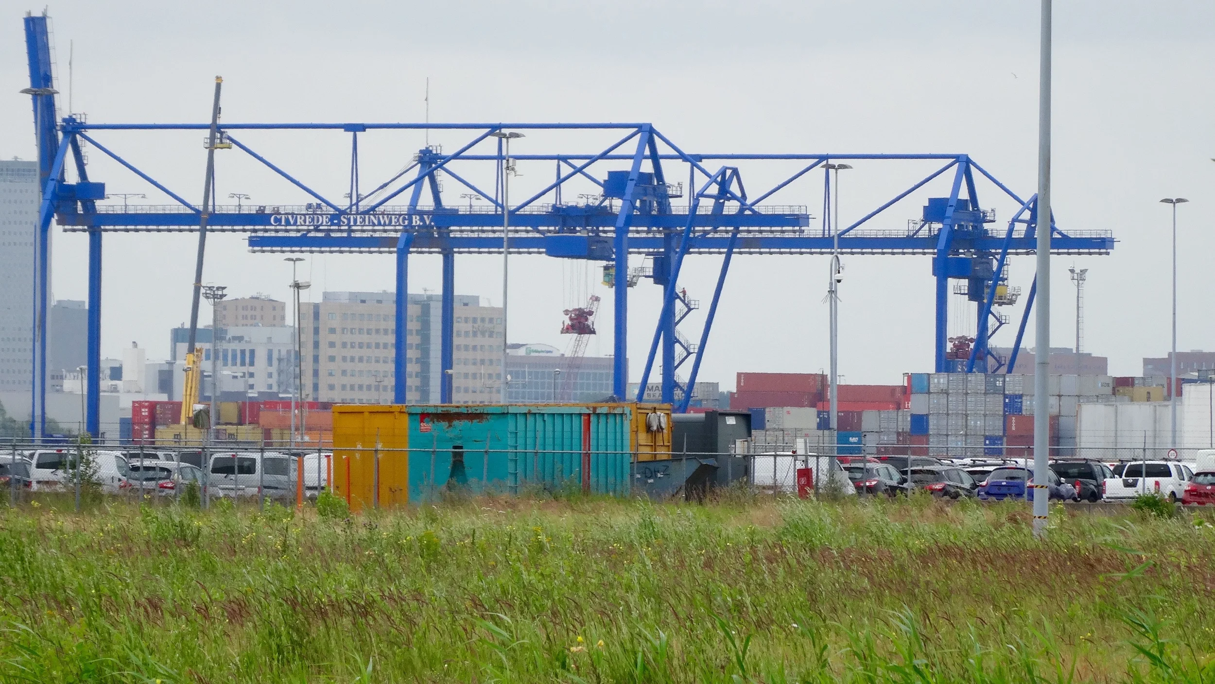 Terrible pic of the Amsterdam port, but that was as close as they would allow me to get. 
