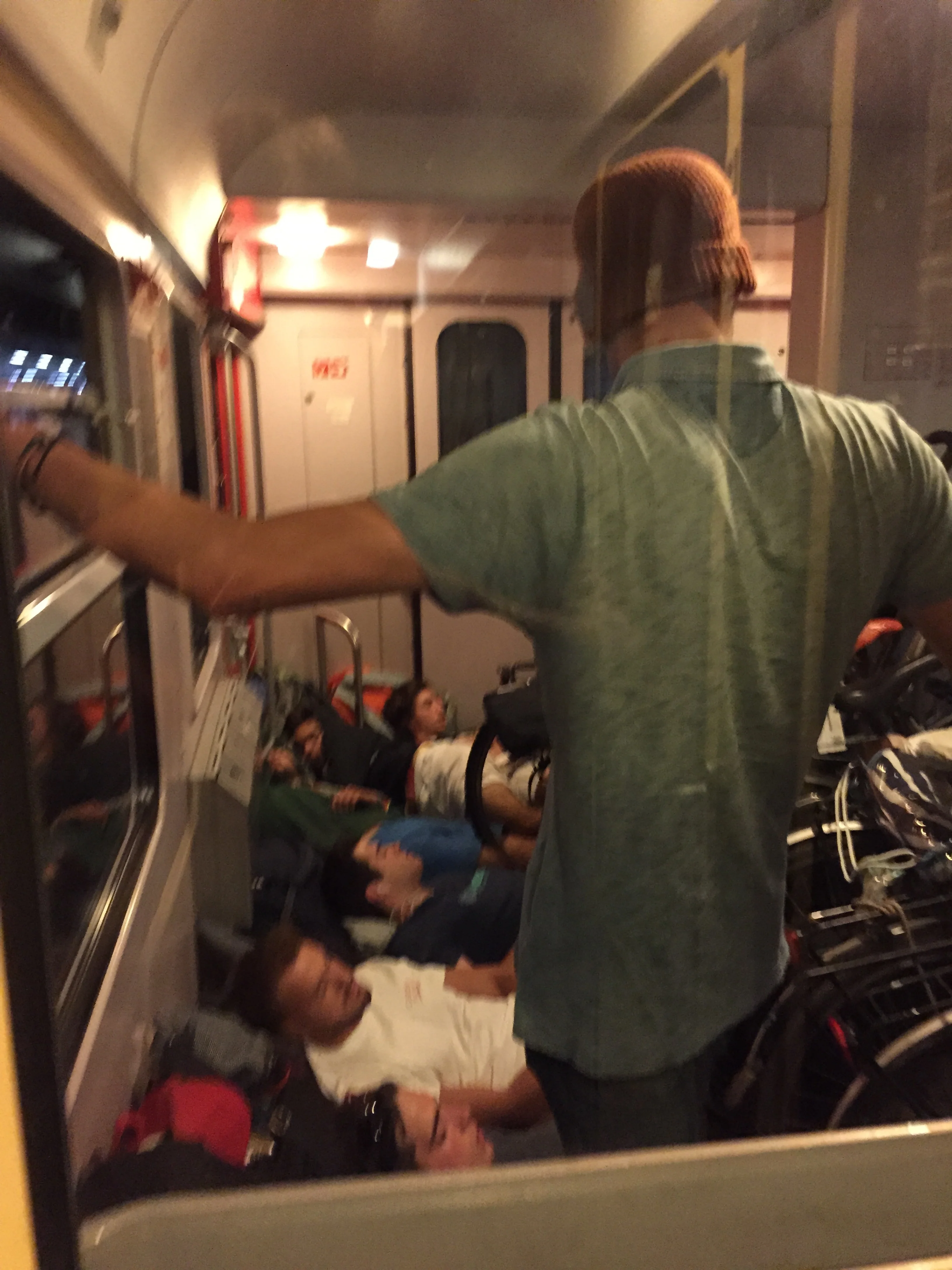 Train ride to Switzerland. Miserable.