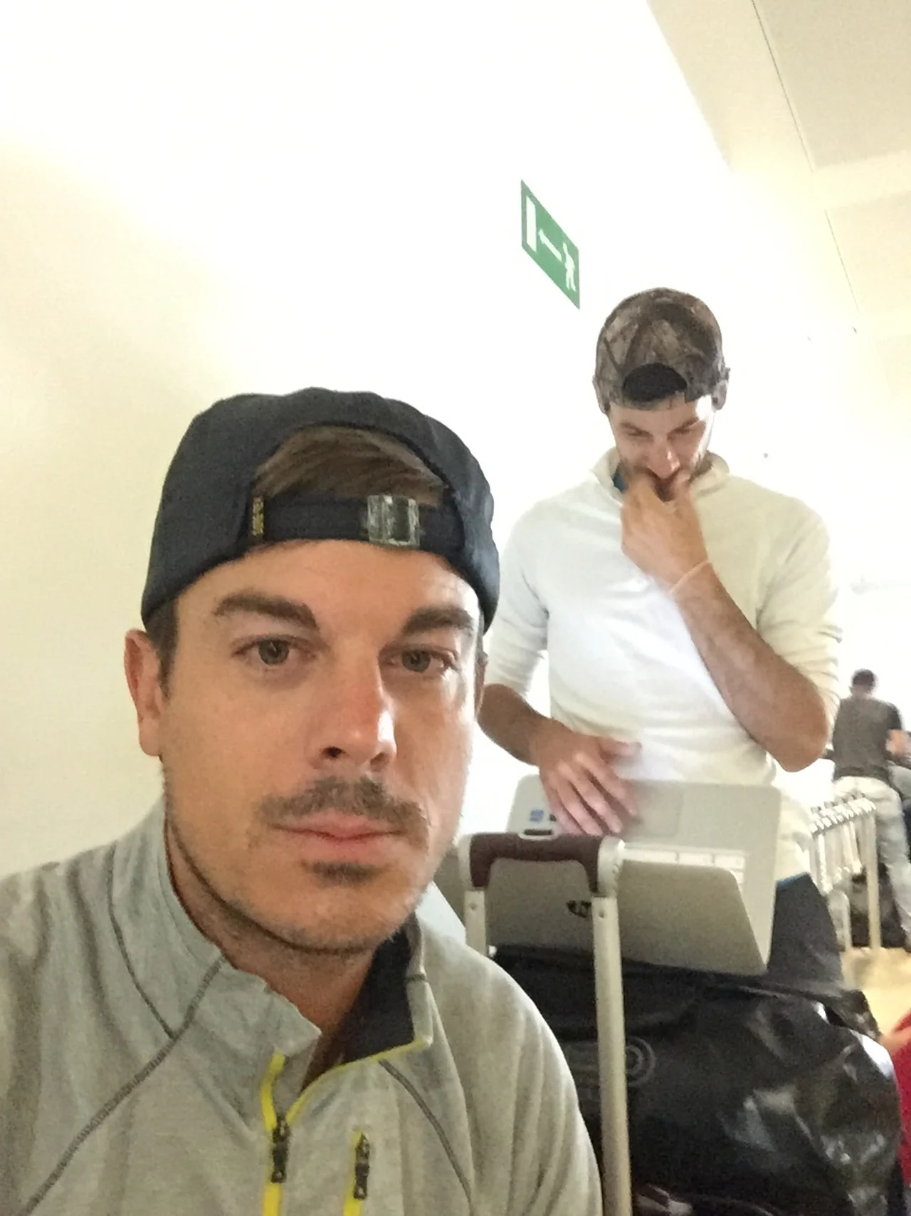 Venice airport. Little did I know that my bag would never show up in Athens. I finally had my bag delivered three days later in Mykonos.