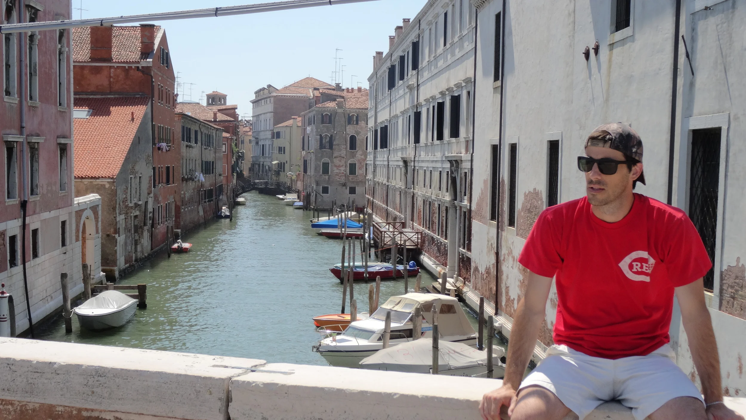 Jordan, looking cool in Venice. 