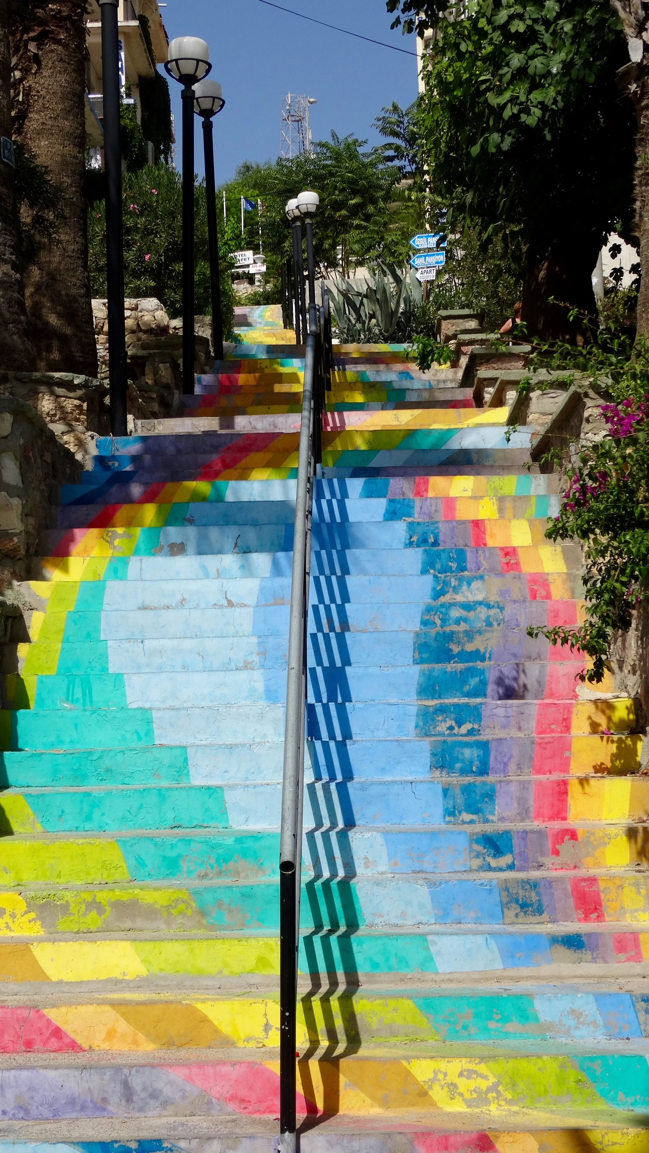 The colorful steps of Cesme