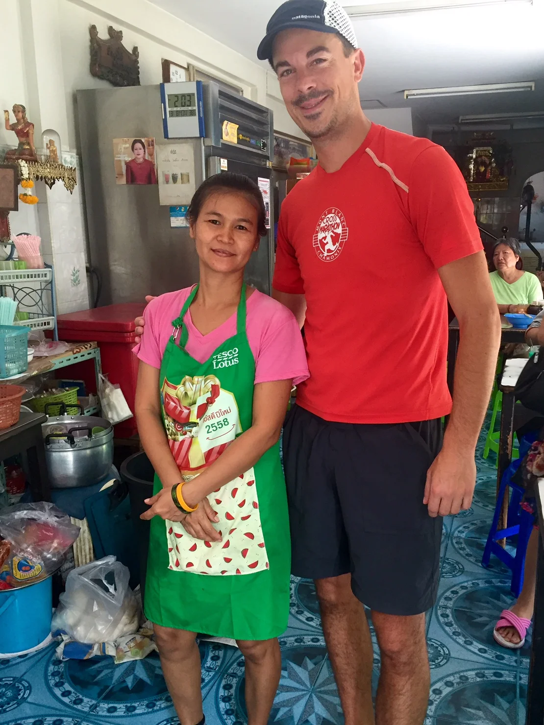 Me and the soup lady. 