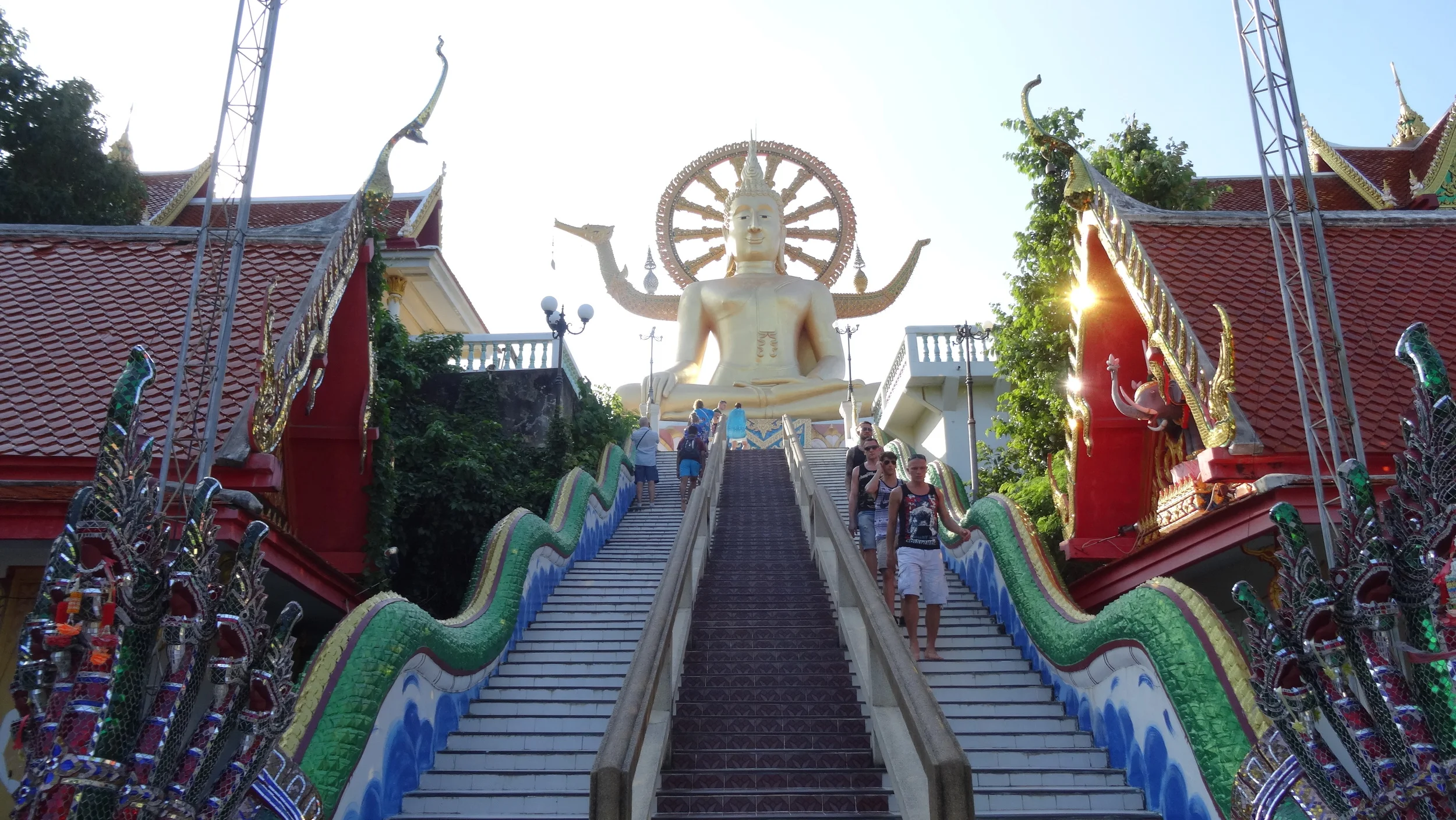 Big Buddha Temple (Wat Phra Yai). Shout out to Tracey for being my travel buddy while touring the island. She may be the goofiest most fun person I ever met. 