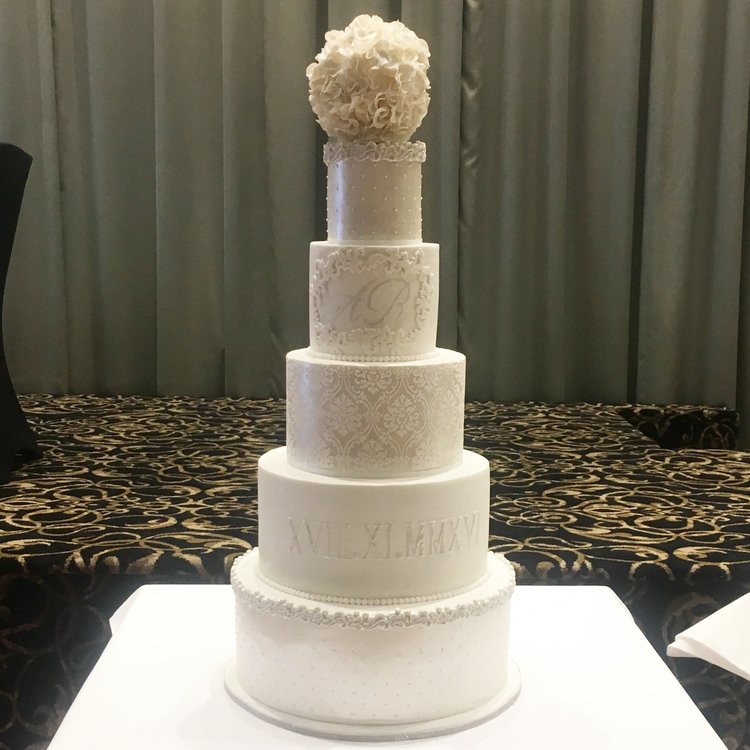 17" (fake)/14"/11"/8"/5" Tea & Coffee Serves: 310-320 Dessert Serves: 155-160 Buttercream starts from $1410 plus Delivery . Custom Cakes & Fondant Finish starts from: $1440 plus Delivery . Click here to enquire.