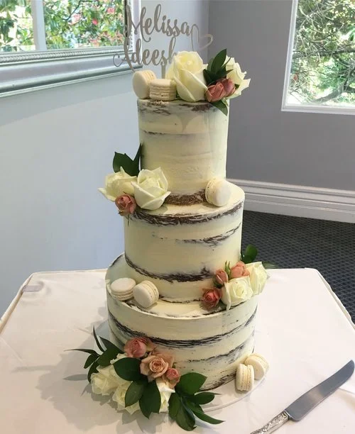 12"/9"/6" Tea & Coffee Serves: 200-210 Dessert Serves: 100-105 Naked starts from $646 plus Delivery . To order this size in a Naked Finish, please click here. Buttercream starts from $665 plus Delivery . To order this size in a Buttercream Finish, please click here. Custom Cakes & Fondant Finish starts from: $677 plus Delivery . Click here to enquire. 
