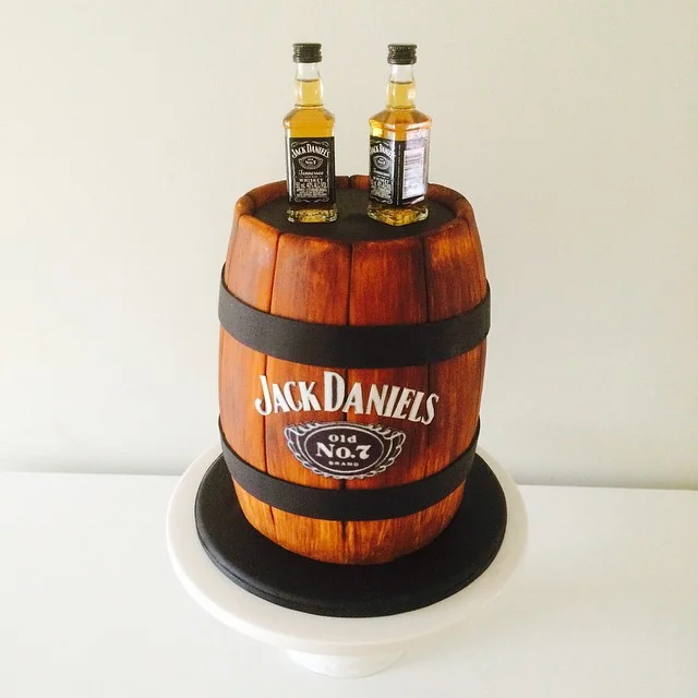 Jack Daniels Barrel Cake