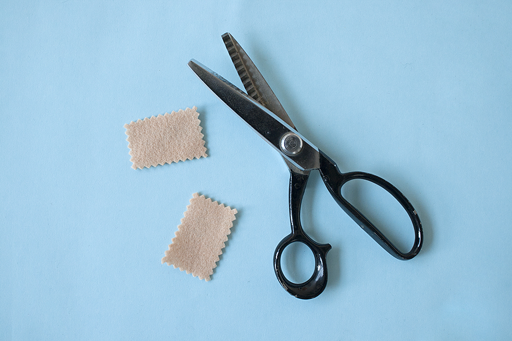 Step 11 Crimp the edges of both rectangles.