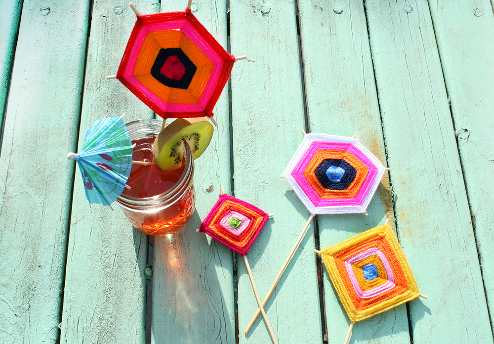 Now, gather your closest pals, pump up the summer jams, pour yourselves some refreshing tropical bevvies, top them off with a drink stirrer or two, and ENJOY! Other snazzy ways to use your drink stirrers after your glass is empty: - decorate your favourite planter pots - cut off the long part of the skewer and tie on a string for an instant hanging decoration - affix them to the top of a present