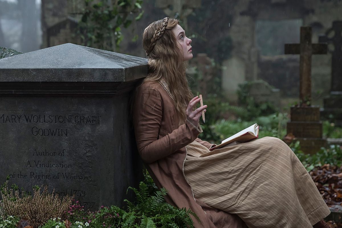 Elle Fanning as the titular character in Haifaa Al-Mansoor’s Mary Shelley.