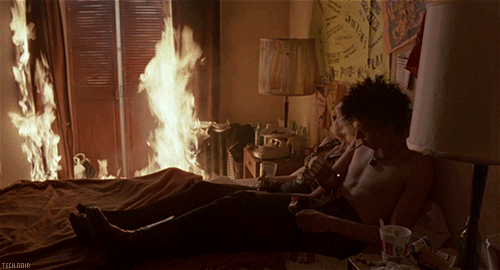 Passion as destructive as fire in Alex Cox’s Sid & Nancy (1986).