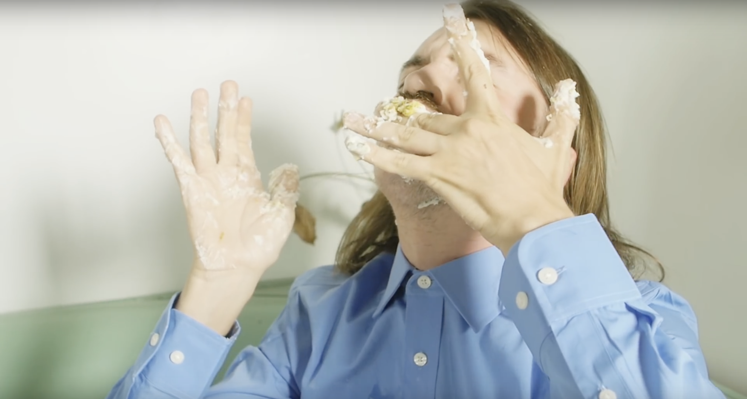 Eat to the beat: Galen in Weezer’s “Thank God For Girls” vs. my piece “birthday binge”