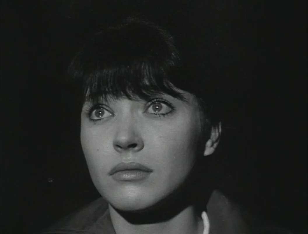Nana (Anna Karina) is moved during a screening of La Passion de Jeanne d'Arc in Godard’s Vivre Sa Vie: film en douze tableaux (1963).