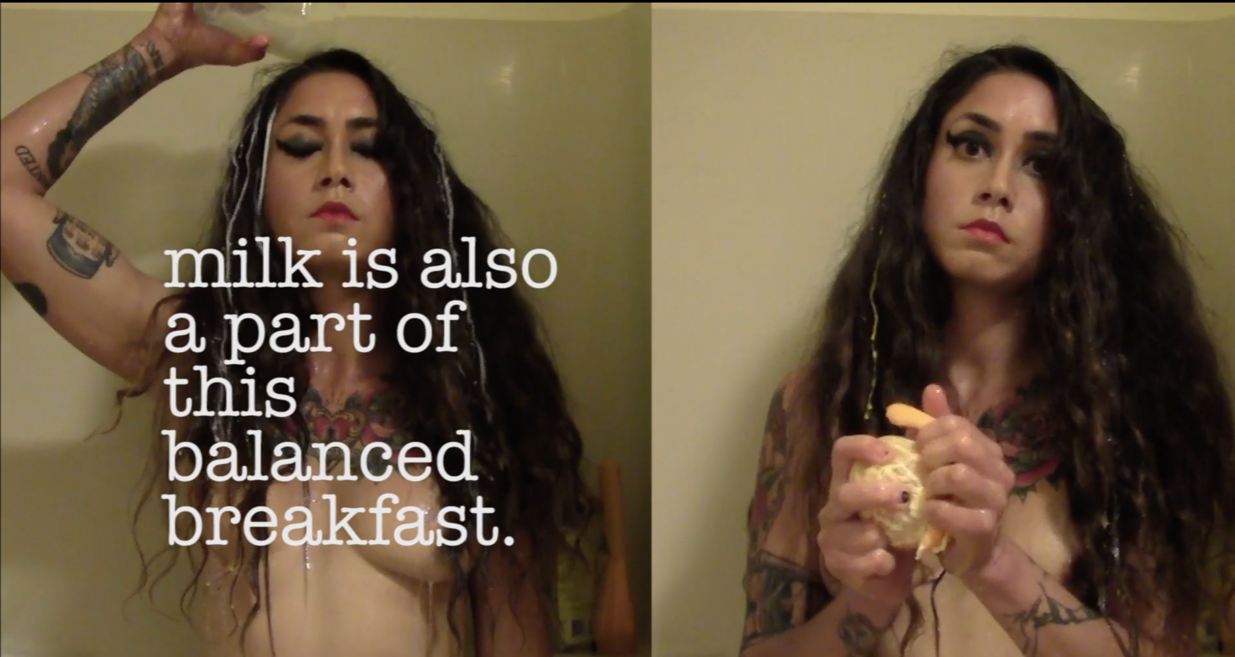Wet & messy fetishism in “balanced breakfast”